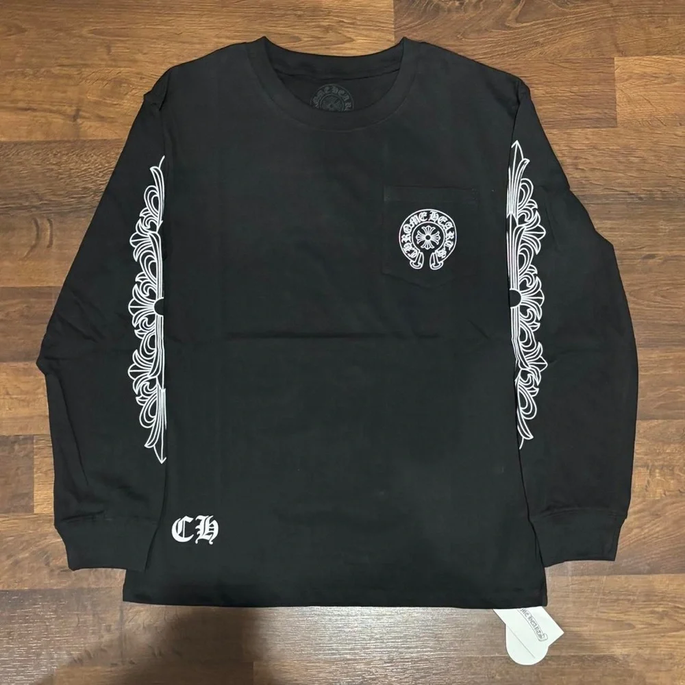 Chrome Hearts | Shirts | Chrome Hearts Black Long Sleeve Tee With